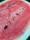 Closed up image of red juicy watermelon.